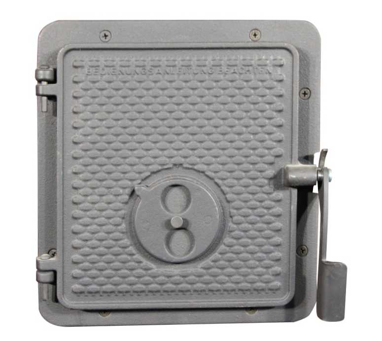 Náhradní přikládací dvířka Thorma servis THORMA Filakovo - Profikrby s.r.o. Blansko - KERPEN b - přikládací dvířka - kompletní - vroubkované - sestava litinových dveří s rámem a tvírací kličkou