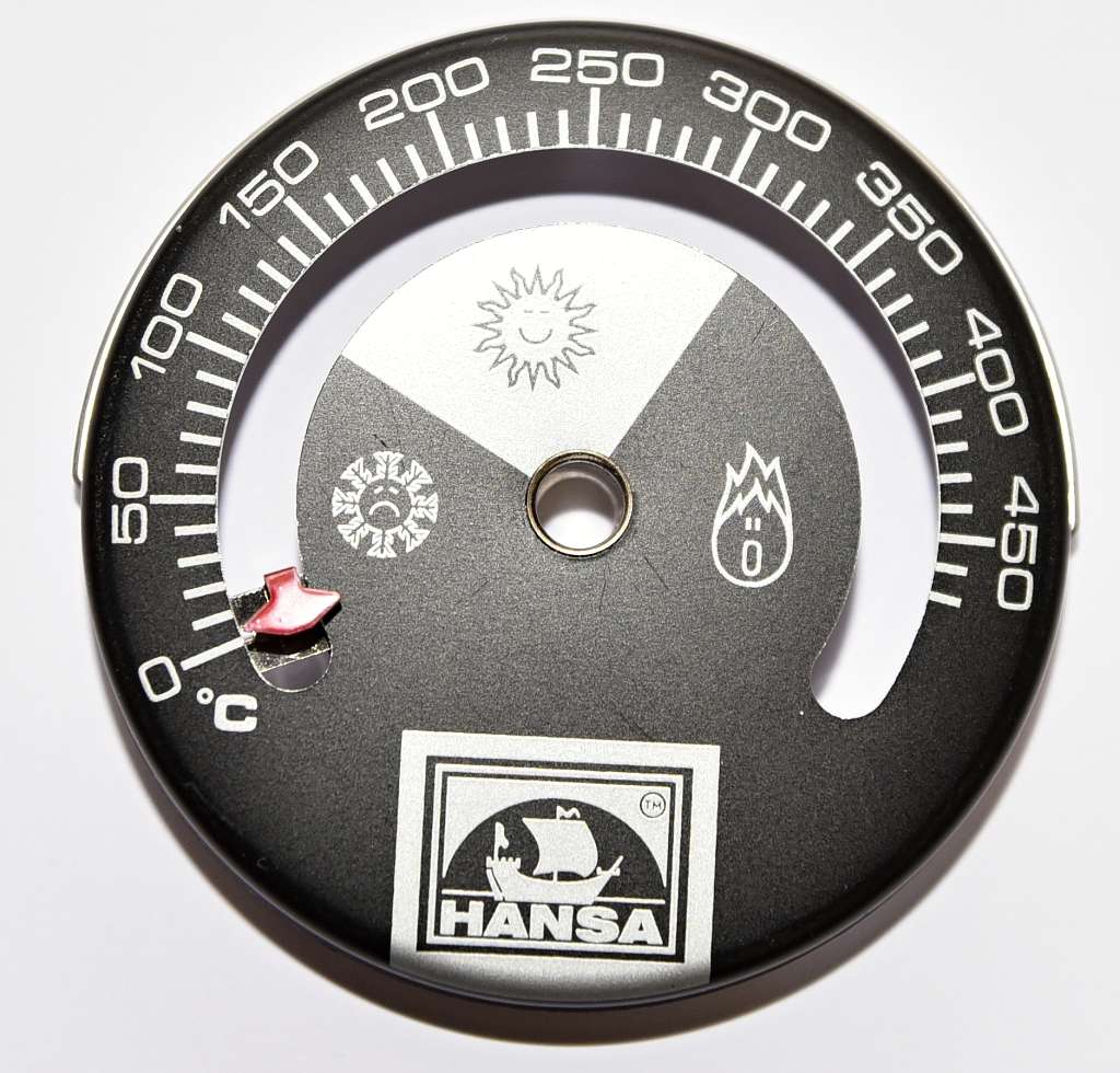 Měřič teploty spalin HANSA Příložný teploměr na kouřovody, s magnetem - teplota spalin