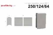 profikrby Kamnářská šamotová tvarovka Lisovaný šamot SIII-K - 250/124/64 (knížka)