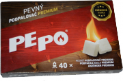 www.severochema.cz Pe-Po Pevný podpalovač PEPO PREMIUM - 40 ks podpalovačů