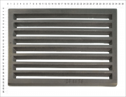 Termopen Litinový rošt pro kamna a krby rošt obdélníkový-plochý R9x13 rozměry 236x342 mm tloušťka 15 mm