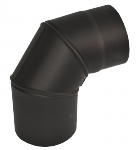 V.A.P.K. Kouřovod 150 černý Koleno stavitelné - průměr 150 mm - tl.1,5 - BO - (0-90°) - 3 segmenty