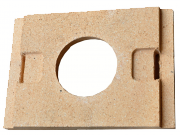 Náhradní vyzdívka kamen Filex FILEX, MARBURG - Tvarovka zadní stredová s otvorem rouřovodu 30x205x293 mm - náhradní díl
