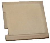 Náhradní díl pro krbová kamna KERPEN - 2U4P - B - 071 - tvarovka mezi dvířka 30x256x272 - náhradní díl pro kamna Thorma
