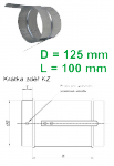 Multi-VAC vzduchotechnická tvarovka KZ125100 krátká zděř