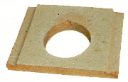 Náhradní vyzdívka kamen Petry, Kerpen, Bozen KERPEN - BOZEN 2U4P B zadní šamot s otvorem 205x255x30 mm - náhradní díl
