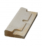 Náhradní vyzdívka kamen Filex FILEX b  - Tvarovka spodní přední boční 30x87x220 - náhradní díl 043