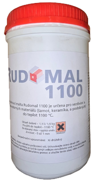 Kamnářský tmel RHI Magnesita lepidlo Rudomal 1100 1,5kg