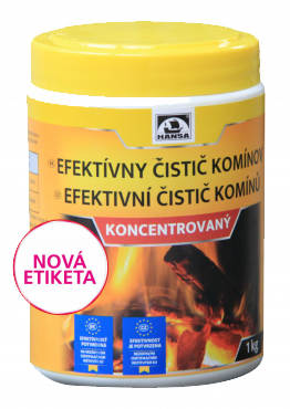 Kominický čistič komínů - čistící prášek - 1kg HANSA Čistící prášek - nejsnadnější způsob, jak udržet komín v čistém stavu