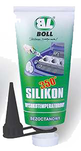 Silikon na lepení těsnění profikrby Boll černý - 350°C - tuba 80 ml.