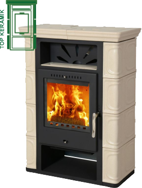 Krbová kamna Thorma kachlová THORMA Filakovo Borgholm TOP Keramik cappuccino