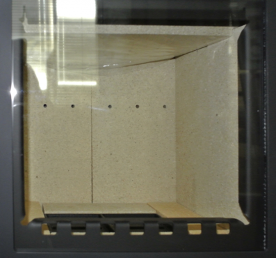 Žáruodolné sklo pro krbová kamna Borgholm servis THORMA Filakovo - Profikrby s.r.o. Blansko Sklo 345x315x4 BORGHOLM KERAMIK 2016 (verze zadní sekundární vzduch - děrovaný šamot)