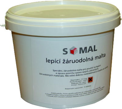 Spojovací malta S-mal P-D Refractories CZ a.s. žáruodolný tmel - 5 kg