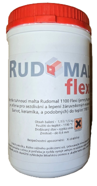 hafťák flexi - kamnářské lepidlo RHI Magnesita Rudomal FLEXI - 1,5 kg