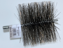 Kartáč kominický se závitem pro kominické tyče a nástavce - závit M12 Termopen ocelový čistící kulatý průměr 130  - kominické nářadí