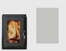 Náhradní díl pro krbová kamna servis THORMA Filakovo - Profikrby s.r.o. Blansko BOZEN-MILANO-BERGAMO-VIGSO-PIACENZA-MERANO -  žáruodolné sklo do dveří