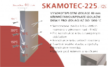Izolační deska - Skamotec225 SKAMOL / KOBOK tloušťka 40 rozměr 1000x610x40 mm 0,62 m2