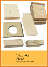 Náhradní vyzdívka pro krbová kamna FILEX servis THORMA Filakovo - Profikrby s.r.o. Blansko Filex - sada šamotů - šamotová vyzdívka kamen Filex - vymazávané provedení